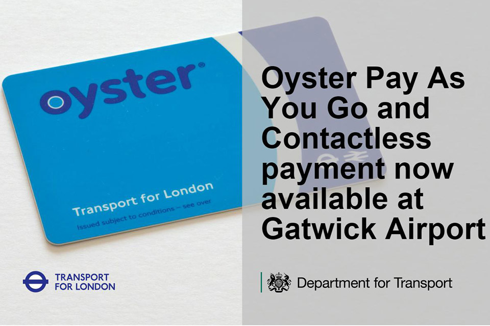 Oyster Cards Now Go To Gatwick! Airport Parking Market